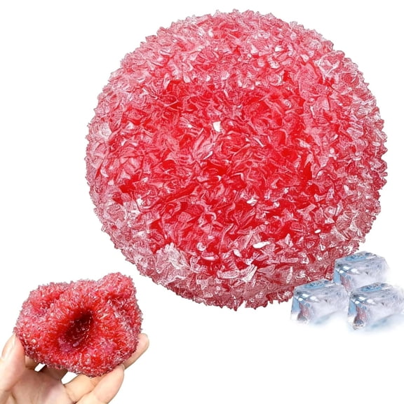 Squeeze Textured Stress Relief Ball - 2.36 Inch Ultra-Soft Slow Rising Squishies ball , Stress Relief Toy for Adults, Focus & Relaxation,Red