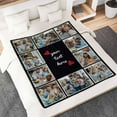 thumbnail image 4 of Personalized Photo Blankets Customized Throw Blankets with Picture Birthday Christmas Anniversary Valentines Mother's Day Gifts for Mom Women Best Friends Couple 6 Pictures Blankets, 4 of 5