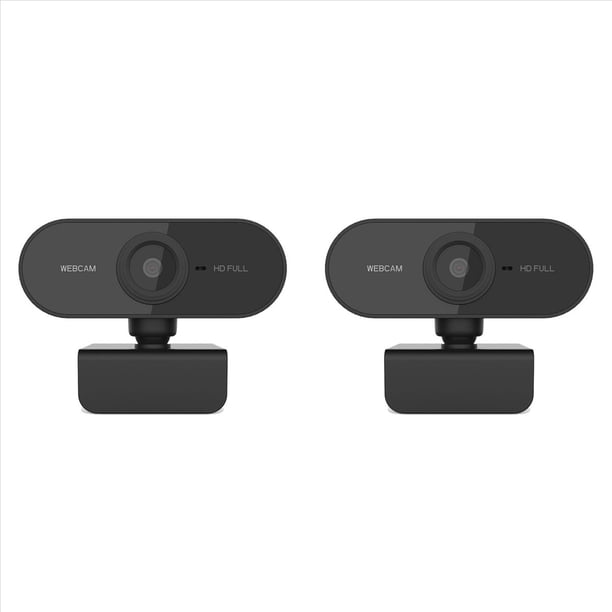 2X CáMara Web 1080P con MicróFono CáMara Web HD CáMara USB para PC Laptop, Zoom, Skype, Facetime, , Linux