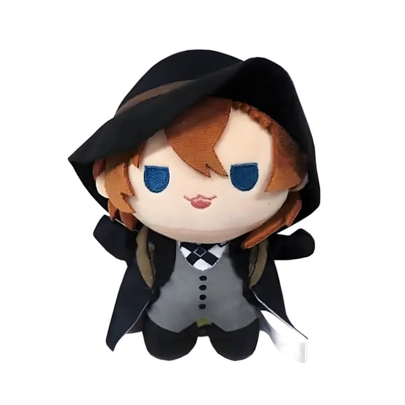 Nakahara Chuuya Dazai Osamu Plush Cotton Doll Body Dress Up Plush Stuffed Toy Cosplay Cartoon Stuffed Toys Children Gifts 20cm