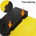 thumbnail image 2 of Lightweight Curb Ramp, Plastic Car Ramp Curbside Driveway Threshold Ramp For Car Motorcycle Wheelchairs Bike Mobility, 2 of 5