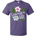 thumbnail image 3 of Inktastic Louisiana Girl Magnolia Flowers and Leaves T-Shirt, 3 of 5
