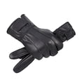 thumbnail image 4 of Guantes de invierno de piel auténtica para hombre, guantes de motociclista con forro polar para mujer, guantes de piel de oveja con forro polar para exteriores, guantes para coche eléctrico a prueba, 4 of 4
