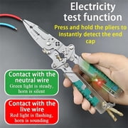 20-In-1 Multi-Function Electrician Pliers with Folding Screwdriver, Wire Stripper, Voltage Tester, and Crimping Tool for Electrical Repairs, Automotive Wiring, and DIY Projects