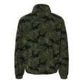 thumbnail image 2 of Burnside Mens Polar Fleece Quarter-Zip Pullover, L, Green Camo, 2 of 4