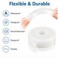 thumbnail image 5 of 16 ft Adhesive Silicone Door Seal Strip, Weather Stripping for Windows and Doors, Bottom Draft Stopper, TIKA, 5 of 7