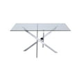 thumbnail image 6 of Meridian Furniture Xander Chrome Dining Table, 6 of 6