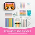 thumbnail image 5 of ZIPIT: Recycled Plastic Pencil Box - Kitty - Large Capacity Case, Animal Character Stationery Organizer, School Supplies-Toy Holder, Snap Close, Kids, 5 of 10