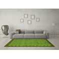 thumbnail image 3 of Ahgly Company Indoor Square Checkered Green Modern Area Rugs, 7' Square, 3 of 4