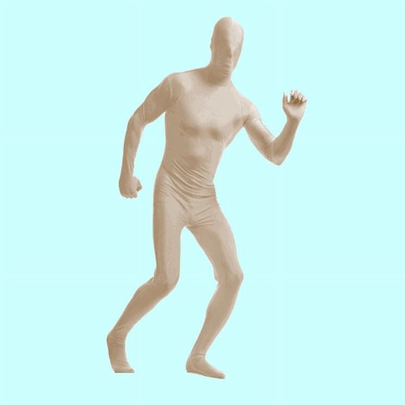 Green Screen Suit Chroma Key Jumpsuits for Movie Video Invisible Effect Photographic Filming Studio Props (light yellow,160-175cm)