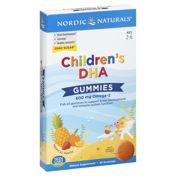 Nordic Naturals Children's DHA Gummies, 600 Mg, 30 Ct
