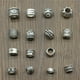 thumbnail image 2 of 20 piezas espaciador cuentas encantos antiguo Color plata gran agujero espaciador cuentas dijes colgantes para pulseras fabricación de joyas Tan Jianjun  unisex, 2 of 2