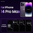 thumbnail image 2 of Compatible with iPhone 14 Pro Max Case, with 2 Screen Protector and Camera Lens Protector -Not Yellowing- Shockproof Protective Phone Case for iPhone 14 Pro Max 6.7 inch-Matte Purple, 2 of 12