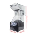 thumbnail image 2 of 1.8L Commercial Soundproof Cover Blender Fruit Juicer Ice Smoothie Mixer Crusher 2600W, 2 of 6
