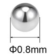 thumbnail image 2 of Uxcell Bearing Balls Metric 304 Stainless Steel G100 Precision 0.8mm, 2 of 5