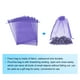 thumbnail image 3 of 25 piezas de bolsas de organza 8x12 bolsas de favor con cordón bolsa de malla transparente morada, 3 of 7