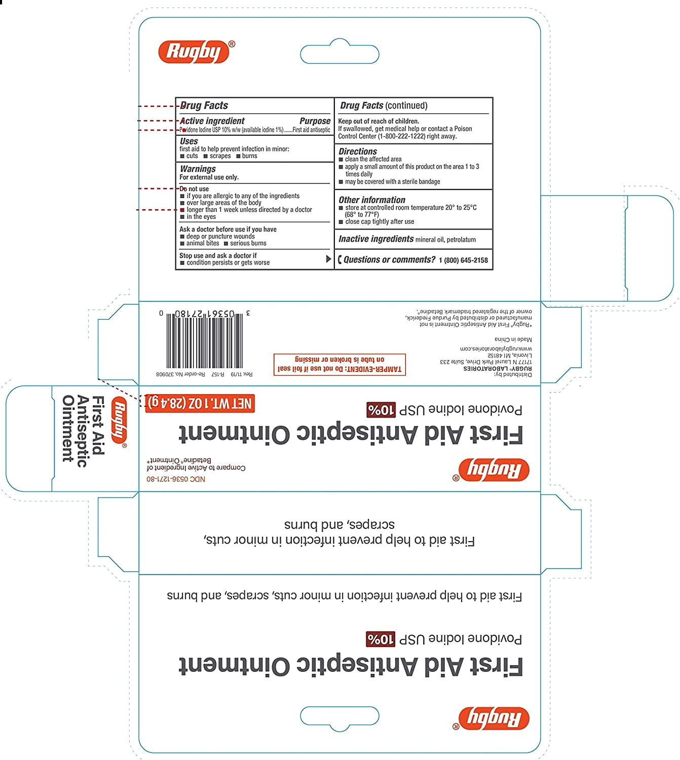 Major Povidone Iodine 10 % Generic for Betadine Ointment, 1 Oz.