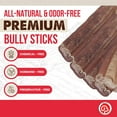 thumbnail image 2 of Best Dog Chews - Premium Braided Bully Sticks - 12" (3 Count) - 30-50g - 100% Natural Grass-Fed Beef - Odor & Rawhide Free - For All Breeds - Fully Digestible - Dental Treat - Long Lasting Chews, 2 of 9