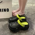 thumbnail image 5 of Baotou-zapatillas de playa de 8 cm de grosor para mujer, zapatos de verano antideslizantes con agujeros, cómodas, con suela suave y elevadas, de EVA, 5 of 5