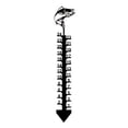 thumbnail image 1 of Medidor de nieve para exteriores, de metal, con forma de copo de nieve y hierro, preciso, resistente al viento, ideal para decoración de jardín y patio., 1 of 8