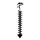 thumbnail image 1 of Medidor de nieve para exteriores, de metal, con forma de copo de nieve y hierro, preciso, resistente al viento, ideal para decoración de jardín y patio., 1 of 8