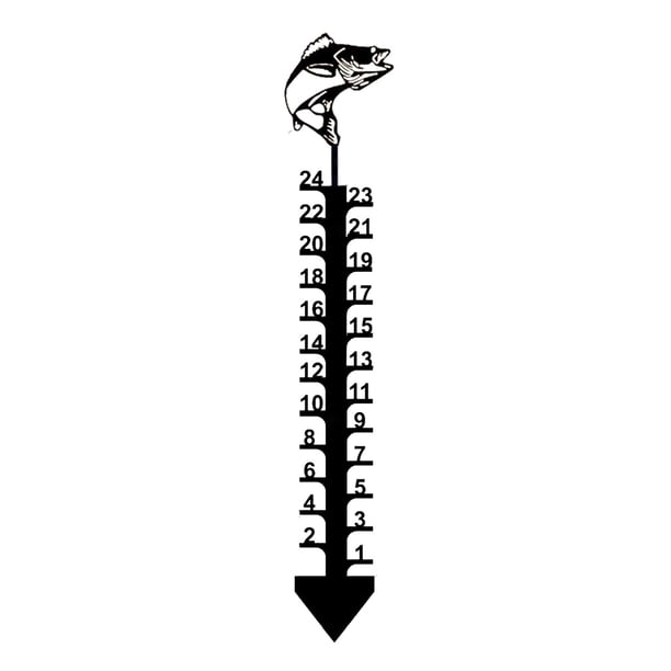 Medidor de nieve para exteriores, de metal, con forma de copo de nieve y hierro, preciso, resistente al viento, ideal para decoración de jardín y patio.