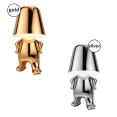 thumbnail image 1 of Bedside Touch Control Table Lamp  Golden Man Statue LED Table Lamp  USB Rechargeable  3-Speed Dimmer  Home Living Room Office Decorative Table Lamp.(2PCS), 1 of 7