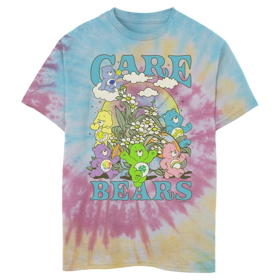 Boy's Care Bears Floral Night Graphic T-Shirt