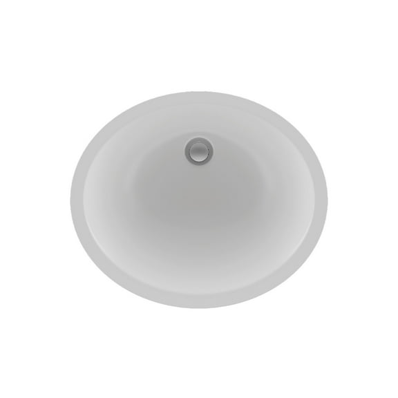 19" Oval Quartz Vanity Bathroom Sink, Galaxy White Drop-In Sink, Undermount Bathroom Sink, Granite Vanity Basin by Lexicon Platinum LP-V210-W