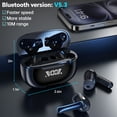 thumbnail image 4 of Cshidworld Wireless Earbuds Bluetooth 5.0 Headphones IPX7 Waterproof TWS Deep Bass Stereo Noise Cancelling Headset,W/ 140H Playtime USB-C Charging Case LED Battery Display for Sport Android/iOS, 4 of 7