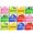 12 Boxes, variant on Cute Fruit Monster Pop Up Sticky Notes, Reusable Office Stationery with Strong Adhesion, Fun Desk Essential for Office & Study (3 Box-A)