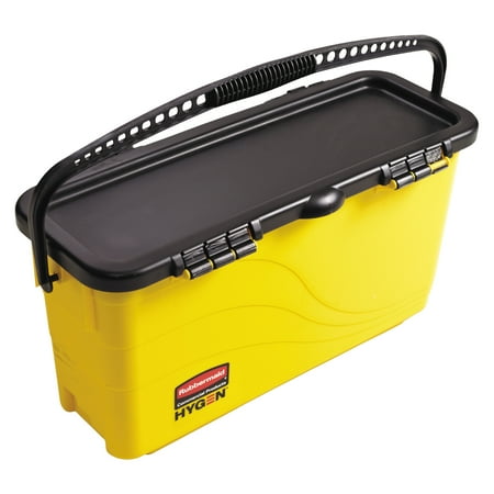 Rubbermaid Commercial HYGEN HYGEN Top Down Charging Bucket, Yellow/Black
