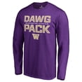 thumbnail image 2 of Men's Purple Washington Huskies Hometown Collection Dawg Pack Long Sleeve T-Shirt, 2 of 3