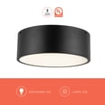 thumbnail image 2 of FM556012MB-Alora Lighting-Brisbane - 2 Light Flush Mount-4.13 Inches Tall and 12 Inches Wide-Matte Black Finish, 2 of 7