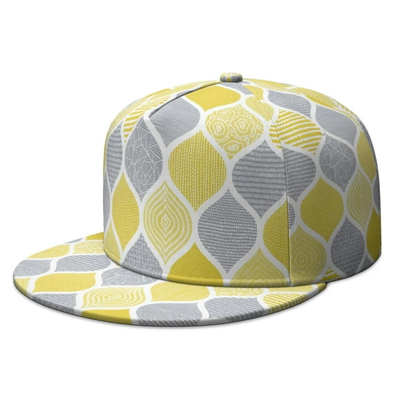 Earthy Bohemian Snapback - Flat Bill Hip Hop Hat for Urban Fashion