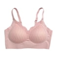 thumbnail image 4 of Brasier Mujer Sujetador sin Costuras y sin Aros para Mujer, sin Derrames Laterales, Push up, Suave, Cómodo, sin Relleno, Bralette de Talla Grande, Transpirable, Ropa Interior de Soporte Extra Grande, 4 of 4