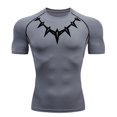 thumbnail image 3 of Camiseta de compresión de manga larga para correr, ropa deportiva para hombre, camiseta de gimnasio, culturismo, camiseta de manga corta, camiseta deportiva de verano de secado rápido, 3 of 5
