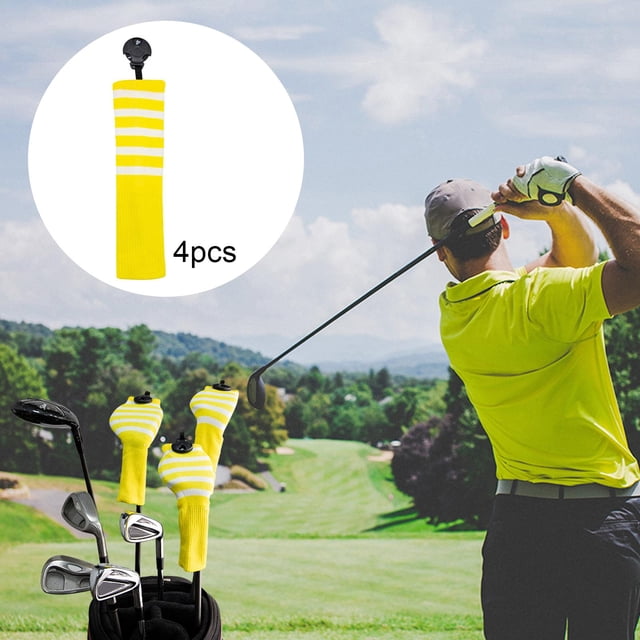 Paquete de 4 cabezas de palos de golf Soledad con Etiqueta de número intercambiable