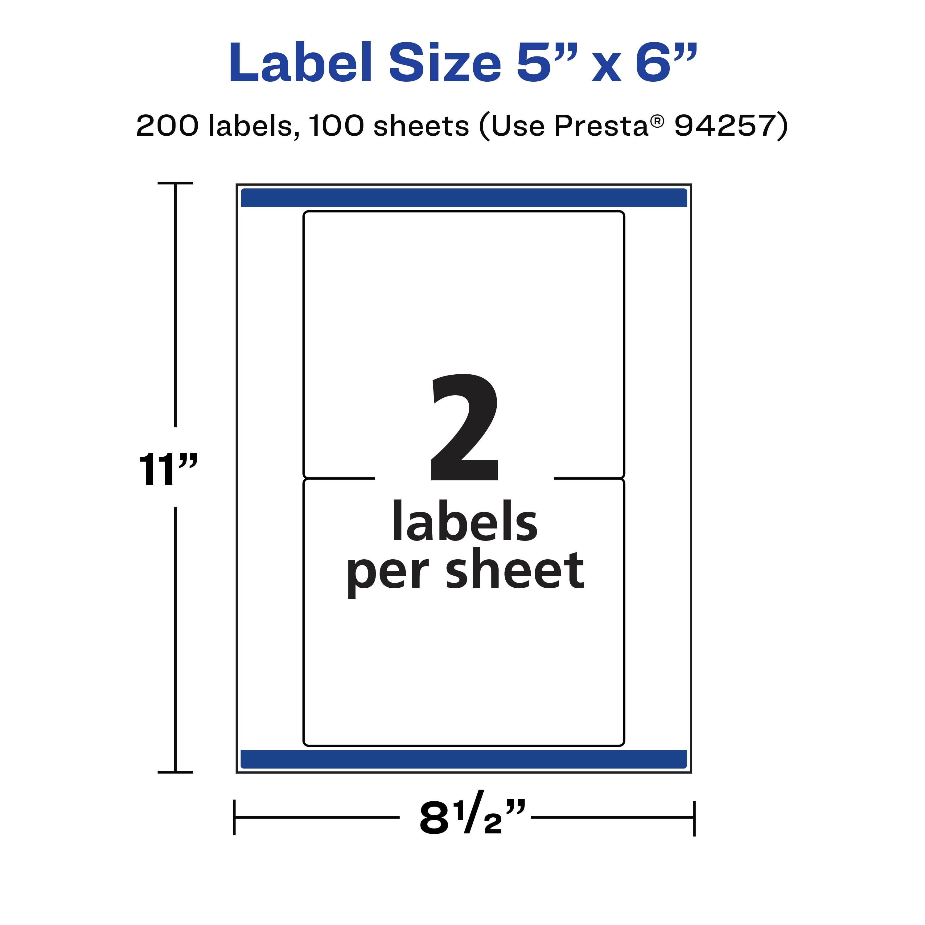 Rectangle - 6.5x11.5