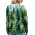 thumbnail image 6 of Women's Fashion Long Sleeve Christmas Snowman Snowflake Print Jacket Cardigan for Holiday Party and Casual Daily Wear,Mint Green,S, 6 of 7