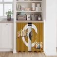thumbnail image 6 of Japanese Style Kitchen Curtains 45 Inch Length, Brown Country Vintage Owl Birds Branches Tiers Curtains for Bathroom Bedroom Cafe, Light Filtering Small Window Treatment Drapes 2 Panels 42"Wx45"L, 6 of 8
