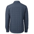 thumbnail image 3 of Men's Cutter & Buck  Anthracite UTSA Roadrunners Big & Tall Rainier PrimaLoft Eco Insulated Quilted Button-Up Shacket, 3 of 3