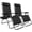 Black, variant on PEXMOR 2 Pack Zero Gravity Chair, Adjustable Lounge Chair, Metal Folding Recliner with Pillow and Cup Holder Trays, Indoor and Outdoor
