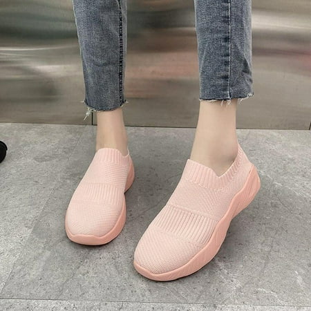 

FITORON Women s Sneakers- Sandals Stretch Cloth Large Size Summer Comfortable Casual Sports Shoes Pink 35