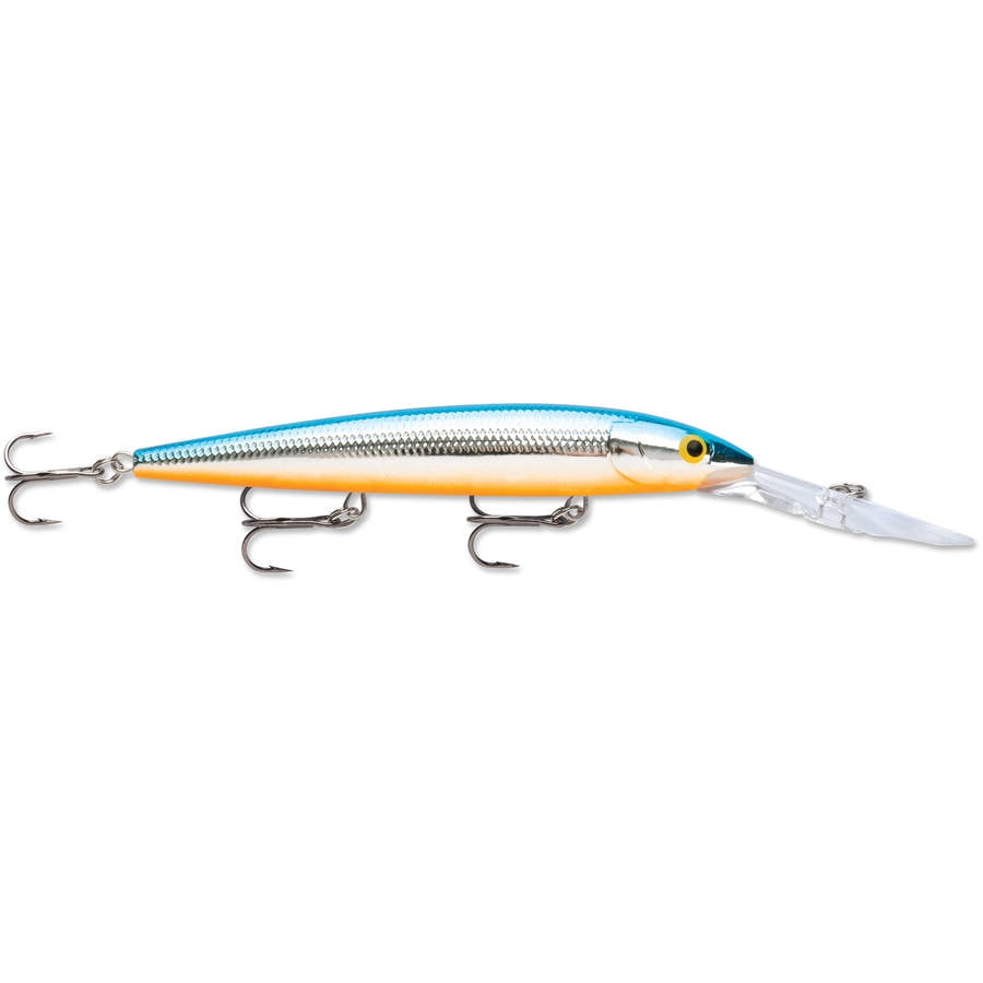 Rapala Down Deep Husky Jerk 12 Fishing Lure 1/2 oz Silver Blue
