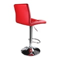thumbnail image 5 of Leopard Square Back Diagonal Line Adjustable Spin Counter Bar Stool,Set of 2,Red, 5 of 5