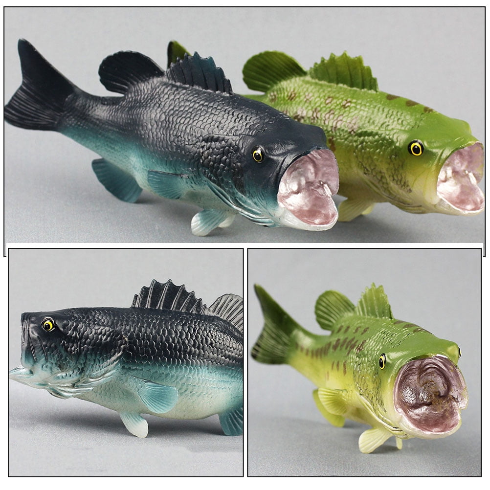 Largemouth Bass Replica ZENFUN 50 Packs Mini Koi Fish, Cute Miniature ...