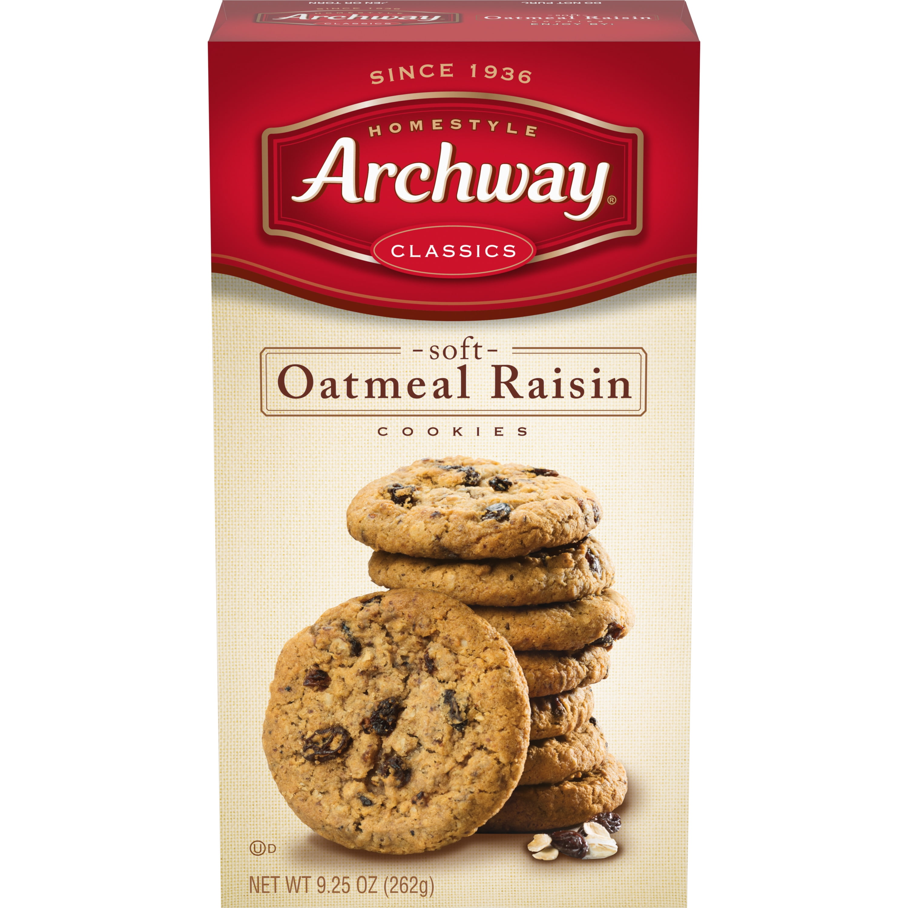 Archway Cookies, Soft Oatmeal Raisin Classic Cookies, 9.25 ...