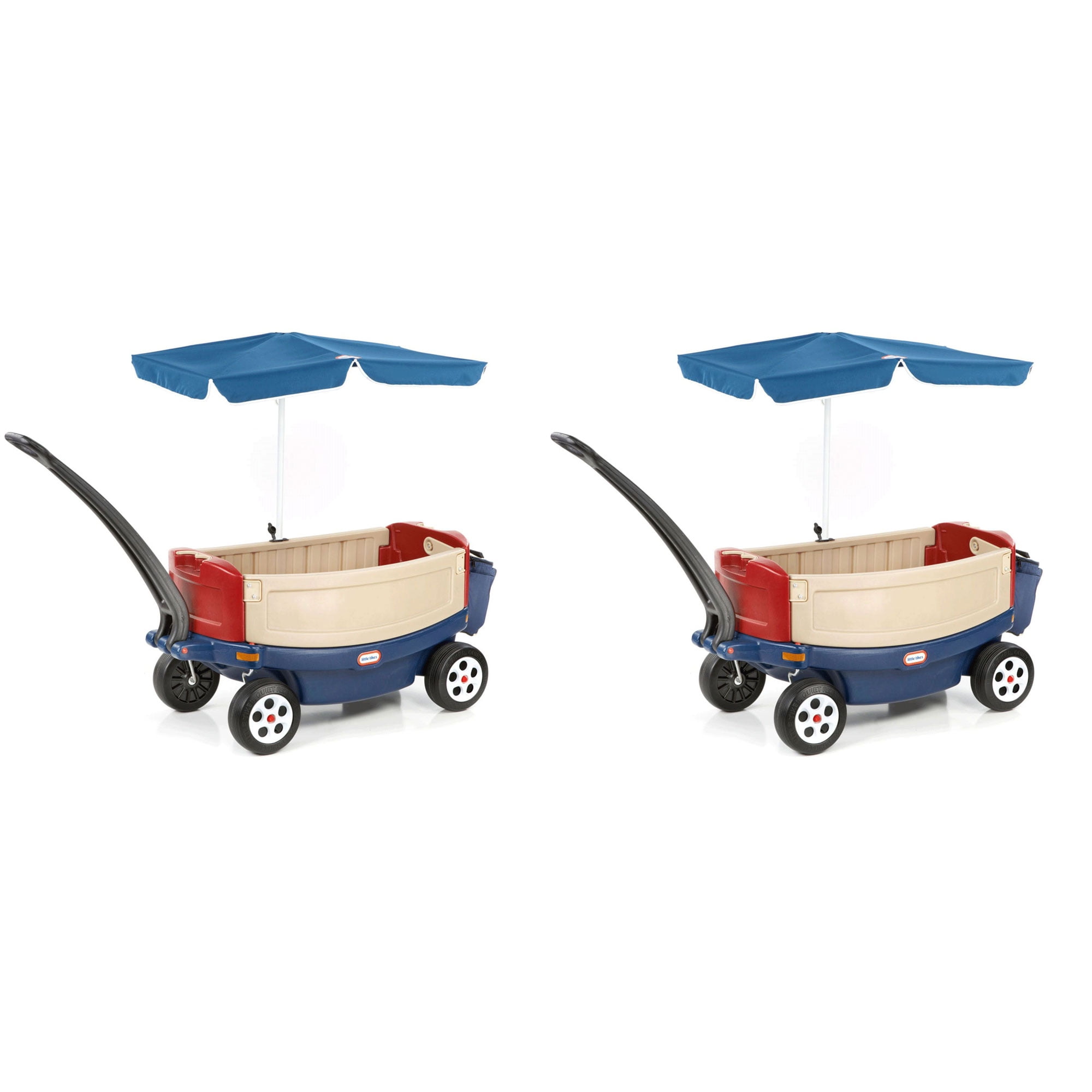 little tikes deluxe ride & relax wagon with umbrella & cooler