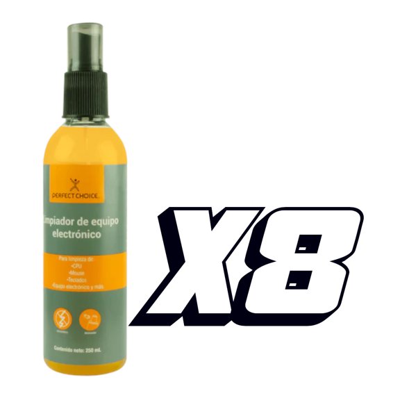 Kit limpiador de electrónicos Perfect Choice 8pz&nbsp;250ml&nbsp;C/U